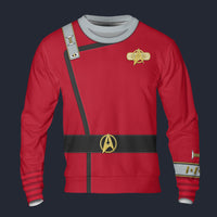 Modetrail TWOK II-VI Uniform 2270s Sciences Division Long Sleeves Costume, Star Trek Costume S-5XL US Size, Gift For Him