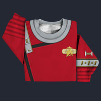 Modetrail TWOK II-VI Uniform 2270s Sciences Division Sweater Costume, Star Trek Costume S-5XL US Size, Gift For Him