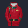 Modetrail TWOK II-VI Uniform 2270s Security Division Fleece Hoodie Costume, Star Trek Costume S-5XL US Size, Gift For Him