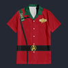 Modetrail TWOK II-VI Uniform 2270s Security Division Hawaiian Shirt Costume, Star Trek Costume S-5XL US Size, Unisex Button Down Shirt