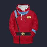 Modetrail TWOK II-VI Uniform 2270s Special Services Division Tracksuit Costume Hoodie Sweatshirt T-Shirt Sweatpants, Star Trek Costume S-5XL US Size