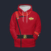 Modetrail TWOK II-VI Uniform 2270s Trainee Fleece Hoodie Costume, Star Trek Costume S-5XL US Size, Gift For Him