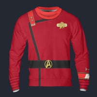 Modetrail TWOK II-VI Uniform 2270s Trainee Long Sleeves Costume, Star Trek Costume S-5XL US Size, Gift For Him