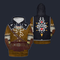 Modetrail Tears Of The Kingdom Brown Link Attire Zelda Hoodie Costume, The Legend of Zelda Costume S-5XL US Size, Gift For Him