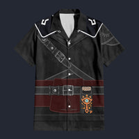 Modetrail Tears Of The Kingdom Dark Link Zelda Attire Hawaiian Shirt Costume, The Legend of Zelda Costume S-5XL US Size, Unisex Button Down Shirt
