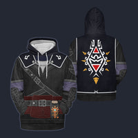 Modetrail Tears Of The Kingdom Dark Link Zelda Attire Tracksuit Costume Hoodie Sweatshirt T-Shirt Sweatpants, The Legend of Zelda Costume S-5XL US Size