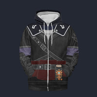 Modetrail Tears Of The Kingdom Dark Link Zelda Attire Zip Hoodie Costume, The Legend of Zelda Costume S-5XL US Size, Gift For Him