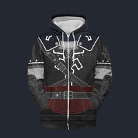 Modetrail Tears Of The Kingdom Dark Link Zelda Fleece Zip Hoodie Costume, The Legend of Zelda Costume S-5XL US Size, Gift For Him