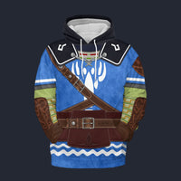 Modetrail Tears Of The Kingdom Link Island Lobster Fleece Hoodie Costume, The Legend of Zelda Costume S-5XL US Size, Gift For Him