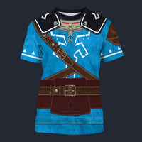 Modetrail Tears Of The Kingdom Link Zelda Champion's Tunic Tracksuit Costume Hoodie Sweatshirt T-Shirt Sweatpants, The Legend of Zelda Costume S-5XL US Size