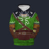 Modetrail Tears Of The Kingdom Link Zelda Iconic Fleece Hoodie Costume, The Legend of Zelda Costume S-5XL US Size, Gift For Him