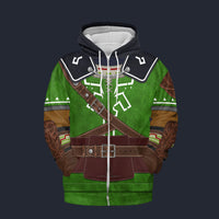 Modetrail Tears Of The Kingdom Link Zelda Iconic Fleece Zip Hoodie Costume, The Legend of Zelda Costume S-5XL US Size, Gift For Him