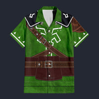 Modetrail Tears Of The Kingdom Link Zelda Iconic Hawaiian Shirt Costume, The Legend of Zelda Costume S-5XL US Size, Unisex Button Down Shirt