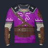 Modetrail Tears Of The Kingdom Purple Link Attire Zelda Tracksuit Costume Hoodie Sweatshirt T-Shirt Sweatpants, The Legend of Zelda Costume S-5XL US Size