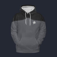 Modetrail The Next Generation Acting Ensign Wesley Crusher Uniform Hoodie Costume, Star Trek Costume S-5XL US Size, Gift For Him