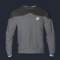 Modetrail The Next Generation Acting Ensign Wesley Crusher Uniform Long Sleeves Costume, Star Trek Costume S-5XL US Size, Gift For Him