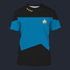 Modetrail Star Trek The Next Generation Blue Trooper T-shirt Costume, S-5XL US Size, Gift For Him