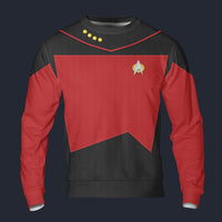 Modetrail Star Trek The Next Generation Command Long Sleeves Costume, S-5XL US Size, Gift For Him