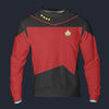 Modetrail Star Trek The Next Generation Command Tracksuit Costume Hoodie Sweatshirt T-Shirt Sweatpants, S-5XL US Size