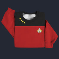 Modetrail Star Trek The Next Generation Red Trooper Sweater Costume, S-5XL US Size, Gift For Him