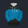 Modetrail Star Trek The Next Generation Science Tracksuit Costume Hoodie Sweatshirt T-Shirt Sweatpants, S-5XL US Size