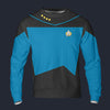Modetrail Star Trek The Next Generation Science Tracksuit Costume Hoodie Sweatshirt T-Shirt Sweatpants, S-5XL US Size