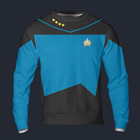Modetrail Star Trek The Next Generation Science Long Sleeves Costume, S-5XL US Size, Gift For Him