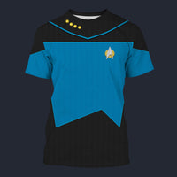 Modetrail Star Trek The Next Generation Science T-shirt Costume, S-5XL US Size, Gift For Him
