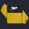 Modetrail Star Trek The Next Generation Yellow Trooper Tracksuit Costume Hoodie Sweatshirt T-Shirt Sweatpants, S-5XL US Size