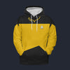 Modetrail The Next Generation Yellow Version 2 Tracksuit Costume Hoodie Sweatshirt T-Shirt Sweatpants, Star Trek Costume S-5XL US Size