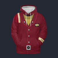 Modetrail The Search for Spock Scotty_s Monster Maroon Hoodie Costume, Star Trek Costume S-5XL US Size, Gift For Him