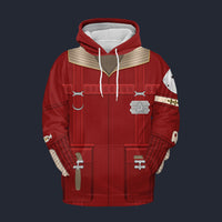Modetrail The Wrath of Khan Admiral Kirk Field Coat Hoodie Costume, Star Trek Costume S-5XL US Size, Gift For Him