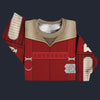 Modetrail The Wrath of Khan Admiral Kirk Field Coat Tracksuit Costume Hoodie Sweatshirt T-Shirt Sweatpants, Star Trek Costume S-5XL US Size