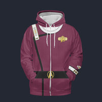 Modetrail The Wrath of Khan Captain Spock Zip Hoodie Costume, Star Trek Costume S-5XL US Size, Gift For Him