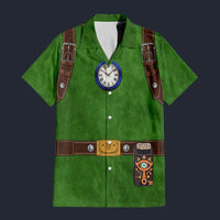 Modetrail Tingle Attire Hawaiian Shirt Costume, The Legend of Zelda Costume S-5XL US Size, Unisex Button Down Shirt