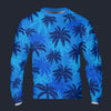 Modetrail Tommy Vercetti Palm Tree Blue Tracksuit Costume Hoodie Sweatshirt T-Shirt Sweatpants, GTA Costume S-5XL US Size