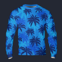 Modetrail Tommy Vercetti Palm Tree Blue Long Sleeves Costume, GTA Costume S-5XL US Size, Gift For Him