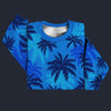 Modetrail Tommy Vercetti Palm Tree Blue Tracksuit Costume Hoodie Sweatshirt T-Shirt Sweatpants, GTA Costume S-5XL US Size
