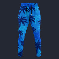 Modetrail Tommy Vercetti Palm Tree Blue Sweatpants Costume, GTA Costume S-5XL US Size, Gift For Him