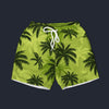 Modetrail Tommy Vercetti Palm Tree GTA Vice City Yellow Hawaiian Shirt And Beach Short Cosplay