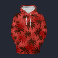 Modetrail Tommy Vercetti Palm Tree Red Hoodie Costume, GTA Costume S-5XL US Size, Gift For Him