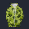 Modetrail Tommy Vercetti Palm Tree Yellow Fleece Zip Hoodie Costume, GTA Costume S-5XL US Size, Gift For Him