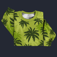 Modetrail Tommy Vercetti Palm Tree Yellow Sweater Costume, GTA Costume S-5XL US Size, Gift For Him