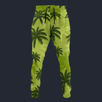 Modetrail Tommy Vercetti Palm Tree Yellow Sweatpants Costume, GTA Costume S-5XL US Size, Gift For Him