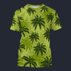 Modetrail Tommy Vercetti Palm Tree Yellow T-shirt Costume, GTA Costume S-5XL US Size, Gift For Him
