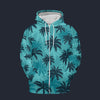 Modetrail Tommy Vercetti Palm Tree Zip Hoodie Costume, GTA Costume S-5XL US Size, Gift For Him