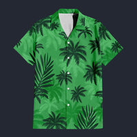 Modetrail Tommy Vercetti Green Blue Hawaiian Shirt Costume, GTA Costume S-5XL US Size, Unisex Button Down Shirt