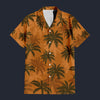 Modetrail Tommy Vercetti Palm Tree Orange Hawaiian Shirt Costume, GTA Costume S-5XL US Size, Unisex Button Down Shirt