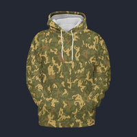 Modetrail Vegas Gold Camouflage Fleece Hoodie Costume, Military Costume S-5XL US Size, Gift For Him