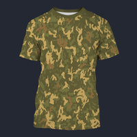 Modetrail Vegas Gold Camouflage T-shirt Costume, Military Costume S-5XL US Size, Gift For Him